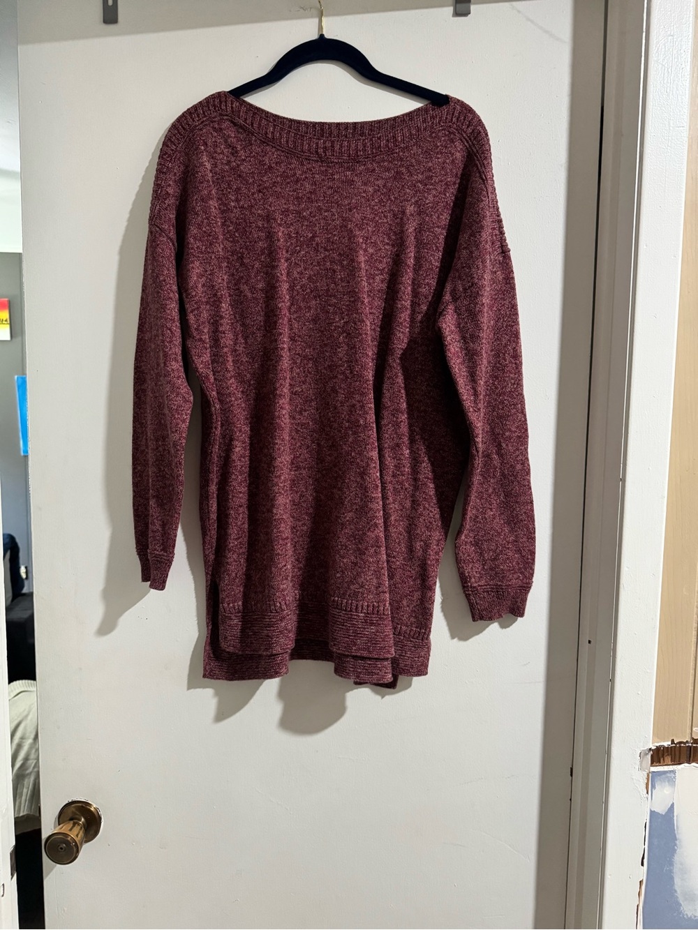Old Navy Maroon Scoop Neck Women's Sweater